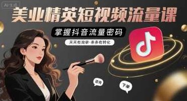铭玥-美业精英短视频流量课，掌握抖音流量密码，天天有询单，条条有转化，铭玥短视频流量秘笈，美业精英速成课，抖音流量秘诀，每日询单转化不断,课程,视频,抖音,第1张