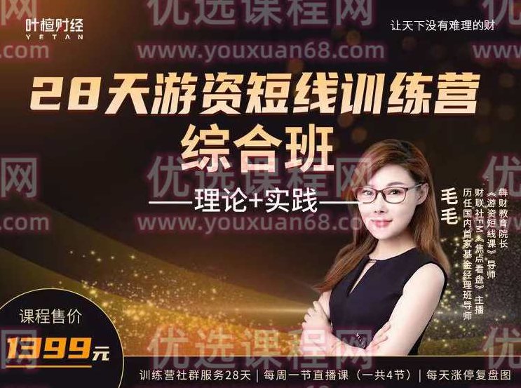 【毛毛】28天游资短线训练营-综合班,课程,视频,第1张 【毛毛】28天游资短线训练营-综合班,课程,视频,第1张