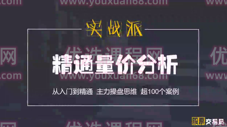古彧精通量价分析 50集视频,课程,视频,第1张