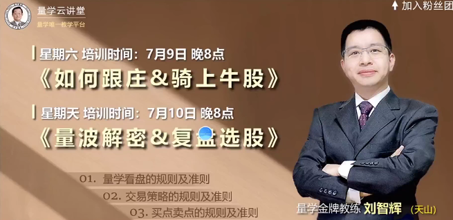 量学云讲堂刘智辉《量学识庄·伏击涨停》36期,量学,第1张 量学云讲堂刘智辉《量学识庄·伏击涨停》36期,量学,第1张