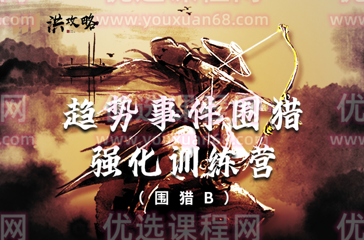 洪攻略趋势事件围猎 围猎B强化训练营,视频,研究,第1张