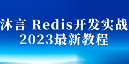 沐言 Redis开发实战 2023最新教程,课程,教程,基础,第1张