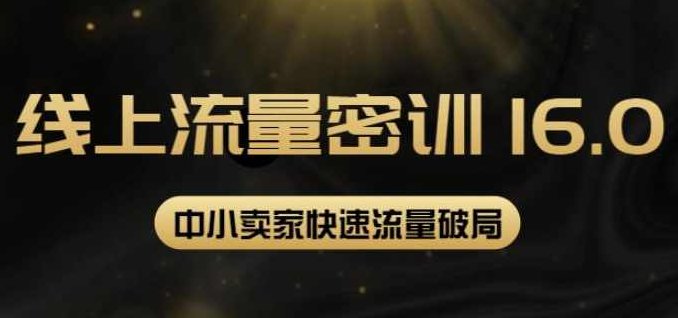 2022秋秋线上流量密训16.0：中小卖家流量破局,课程,2022,竞争,第1张