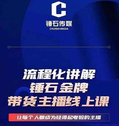 锤石传媒婉婉·金牌带货主播线上课，流程化讲解，打造金牌带货主播,课程,2022,讲解,第1张