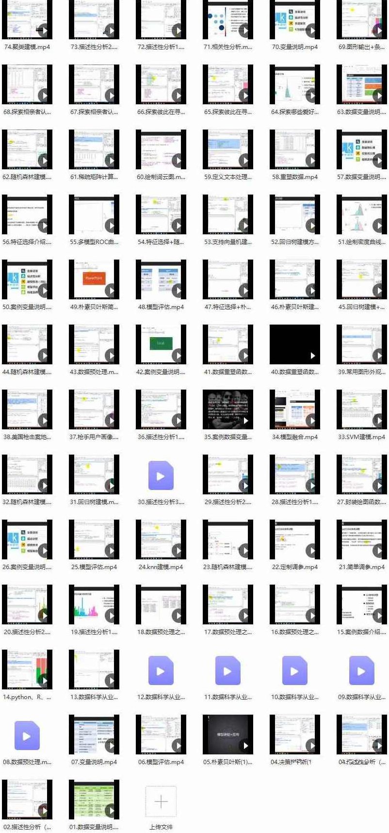 Kaggle十大案例精讲课程 语言汇编