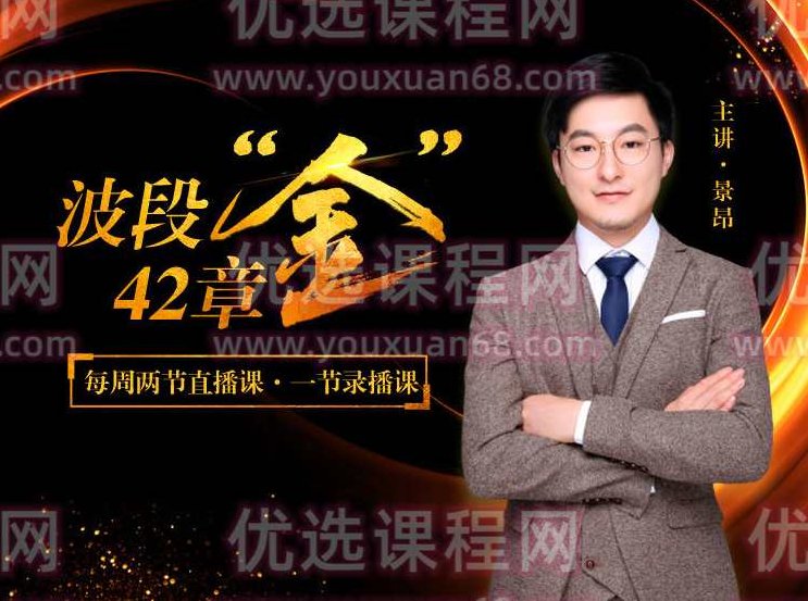 【景昂说财经】点掌景昂|波段42章“金”(上中下),课程,第1张