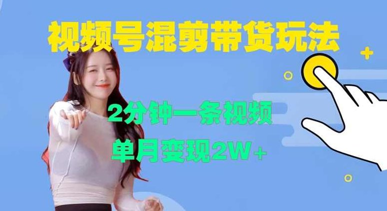 视频号混剪玩法，2分钟一条视频，单月变现2W+【项目拆解】,视频,销售,项目拆解,第1张