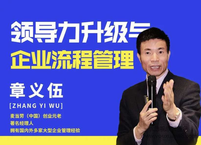 章义伍-领导力升级与企业流程管理（流程为王）,课程,教学,背景,第1张