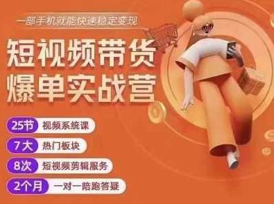 透透糖开课吧·短视频带货爆单实战营，一部手机就能快速稳定变现，1000粉丝也能月入过万,课程,视频,教程,第1张