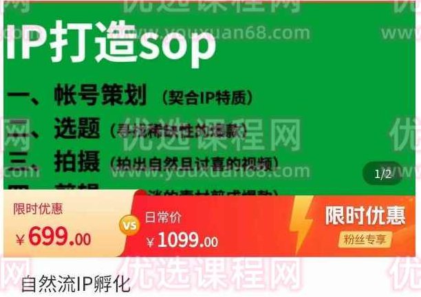瑶瑶·自然流IP孵化，系统掌握IP孵化全流程，也能学到选题，剪辑，账号运营经验,课程,基础,掌握,第1张
