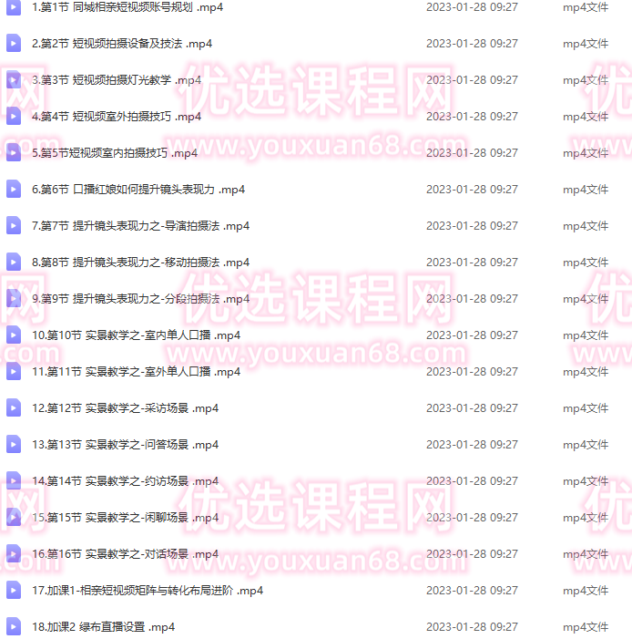 心动学堂·同城相亲短视频矩阵起号-引流-拍摄进阶，带你做好同城相亲，引流全流程教学,课程,视频,教学,第2张