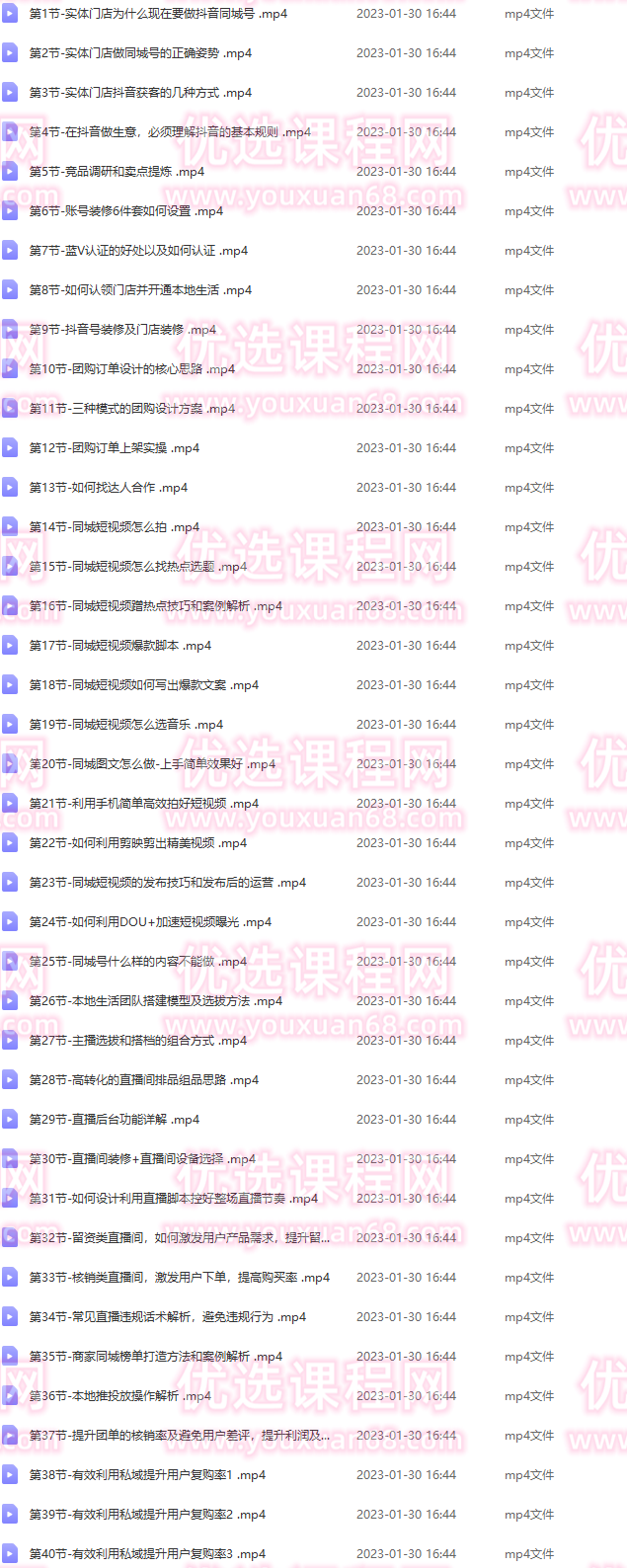 同城门店抖音获客引流实战课，带你玩转同城门店抖音团购+同城直播,课程,视频,抖音,第2张