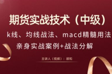 顺和博士-期货实战精华技术--(进阶级),课程,策略,案例分析,第1张 顺和博士-期货实战精华技术--(进阶级),课程,策略,案例分析,第1张