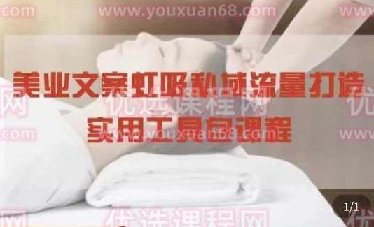 美业文案私域流量打造实用教程：学会私域流量打造和营销
