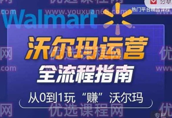 沃尔玛店铺前期运营从零到一最全指南，全面挖掘沃尔玛入门盲区，深度打造新手实操技巧,课程,秘籍,掌握,第1张