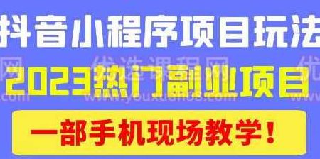 抖音小程序9.0新技巧，2023热门副业项目，动动手指轻松变现,课程,视频,抖音,第1张
