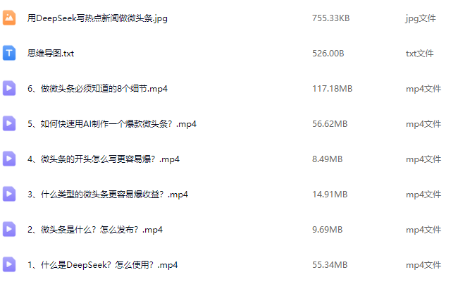 用DeepSeek写热点微头条，1分钟1条，日收益2张，热门话题瞬间，深度探索DeepSeek引领的热点微头条,课程,深度探索,第2张
