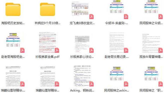 【淘股吧】《交割单 淘股吧游资 瑞鹤仙赵老哥 乔帮主 文章发帖战法整理》,课程,演讲,全集,第1张