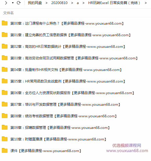 HR玩转Excel 日常实务篇 HR全流程综合实战课程,课程,第2张