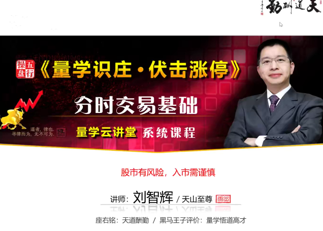 量学云讲堂天山至尊刘智辉《量学识庄·伏击涨停》52期+第五段位课,课程,第1张