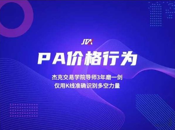 杰克交易学院JTA PA价格行为交易系统训练营,课程,2022,训练营,第1张