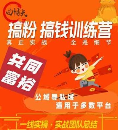 曲博夫搞粉搞钱.训续营，做“私域”光宗耀祖！但是你不是得先有粉丝吗？真正实战，全是细节,课程,视频,第1张