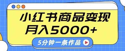 小红书字幕作品玩法，商单变现月入5k+，5分钟一条作品【揭秘】,课程,制作,揭秘,第1张