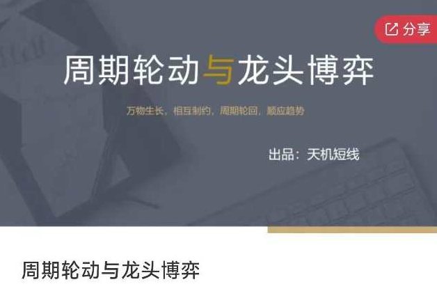 周期轮动与龙头博弈,课程,策略,战略,第1张