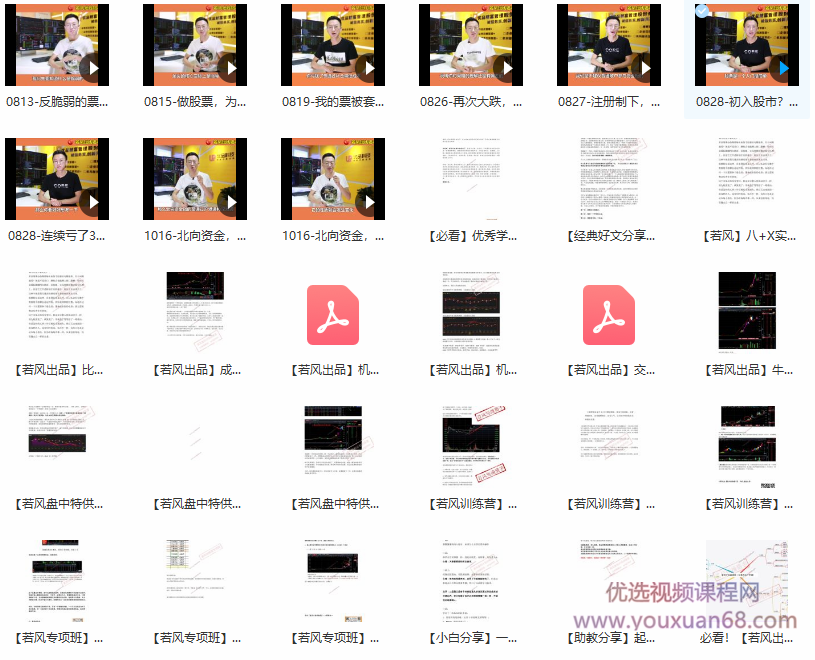 若风2020年7月-10月 短线猎手干货视频+PDF,课程,视频,第2张