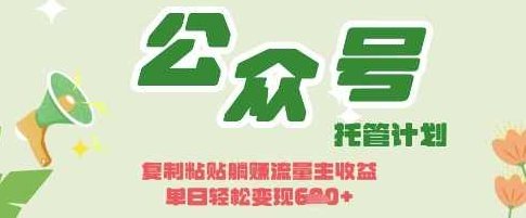开启躺Z模式，Deepseek+公众号流量主，日入3张【揭秘】,揭秘,介绍,背景,第1张