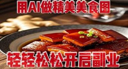 用AI做精美美食图，无需专业设备拍摄，轻轻松松开启副业【揭秘】 全课程学习 网盘下载,设计,制作,揭秘,第1张