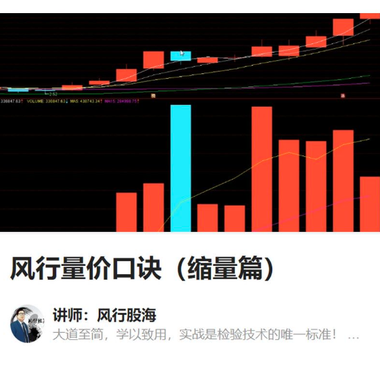 风行股海-风行量价口诀（缩量篇）,课程,股票,第1张