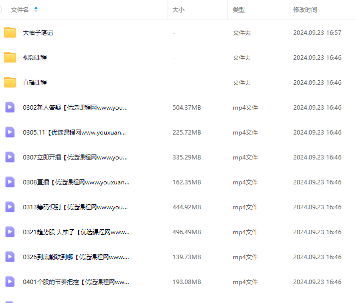 大柚子笔记 2024柚子投资课堂系统课程视频+笔记,课程,视频,赚钱,第2张