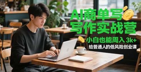 AI商单写作实战营，小白也能周入3k+，给普通人的低风险创业课【揭秘】,基础,制作,创业,第1张