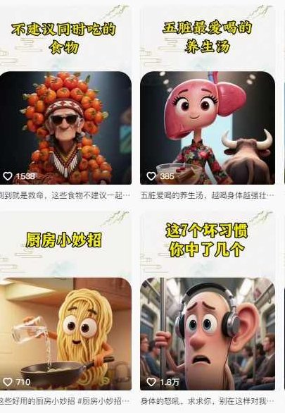 养生赛道又出新玩法，AI动画养生实操不违规，涨粉贼猛，小白也能学会,视频,制作,养生,第2张