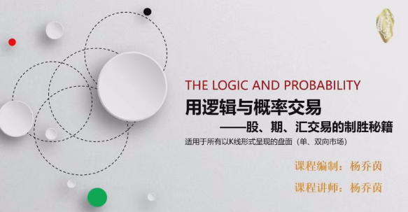 杨乔茵用逻辑与概率交易-股、期、汇交易的制胜秘籍,课程,第1张 杨乔茵用逻辑与概率交易-股、期、汇交易的制胜秘籍,课程,第1张