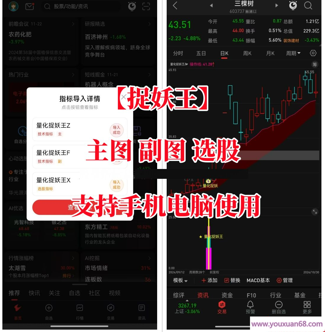 【指标】通达信优化珍藏版《量化捉妖王》套装指标 历史评测超高成功率 出票少而精,介绍,支持,股票,第1张 【指标】通达信优化珍藏版《量化捉妖王》套装指标 历史评测超高成功率 出票少而精,介绍,支持,股票,第1张