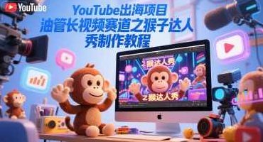 出海项目，油管长视频赛道之猴子达人秀制作教程【揭秘】,视频,教程,制作,第1张
