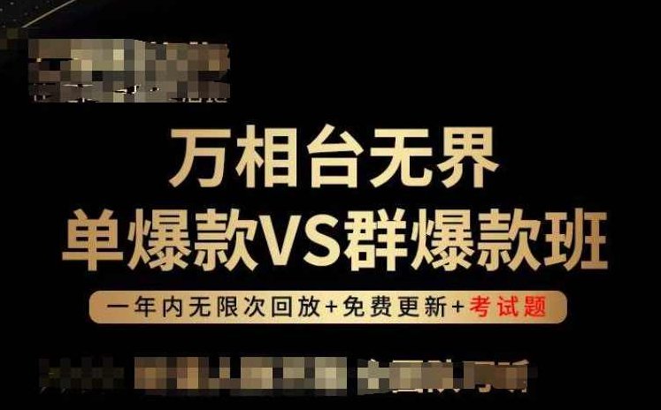 云鹤轻咨询万相台无界单爆款VS群爆款班，选择大于努力，让团队事半功倍!,课程,创新,策略,第1张