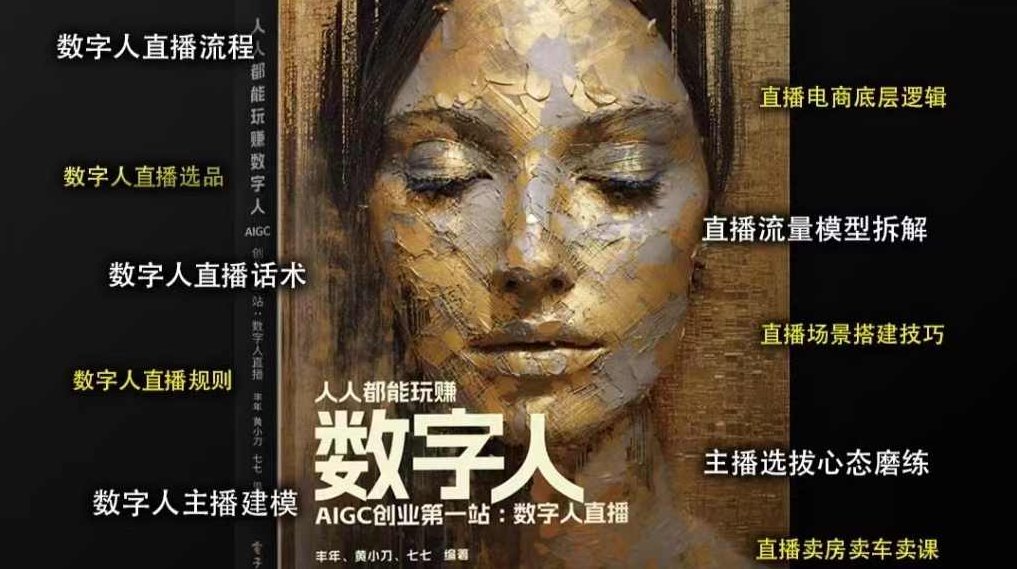 点金手数字人操作员，数字人直播搭建、多路开播、选品技巧，0-1开播流程,课程,应用,第1张