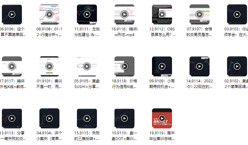 熊猫交易学社 黄金VIP 系统课91-“高中毕业”集训篇,课程,2022,精讲,第1张