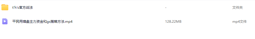 平民翻身暗盘主力资金 gs策略方法 游资大佬战法教学视频,课程,视频,教学,第2张