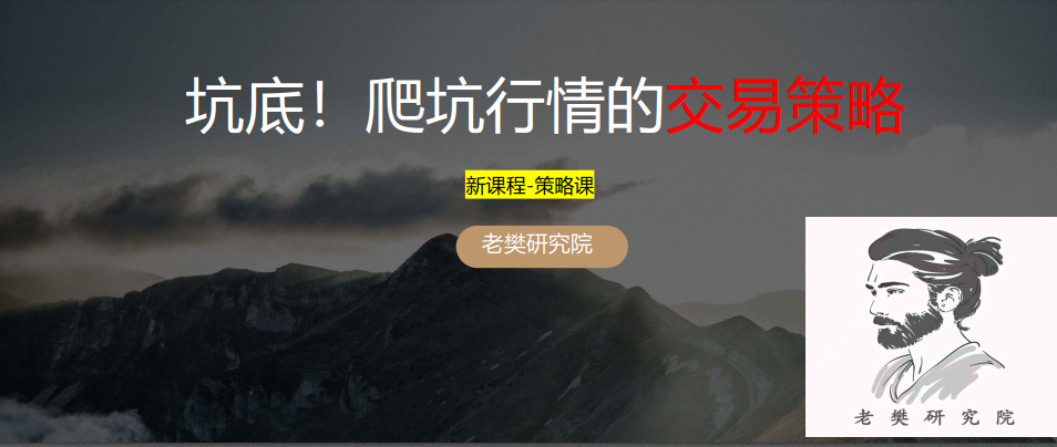 老樊研究院 坑底！爬坑行情的应对策略！20250420,课程,研究,策略,第1张