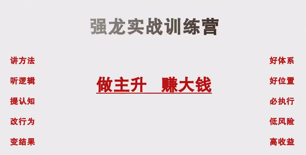 中和应泰陆老师强龙班 强龙实战训练营股票课程,课程,训练营,股票,第1张