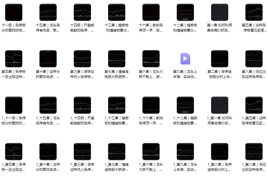 【视频课程】涨停战法技巧全16课，涨停战法合集，股票实战，涨停战法技巧全集，助你把握市场机遇,课程,视频,第2张