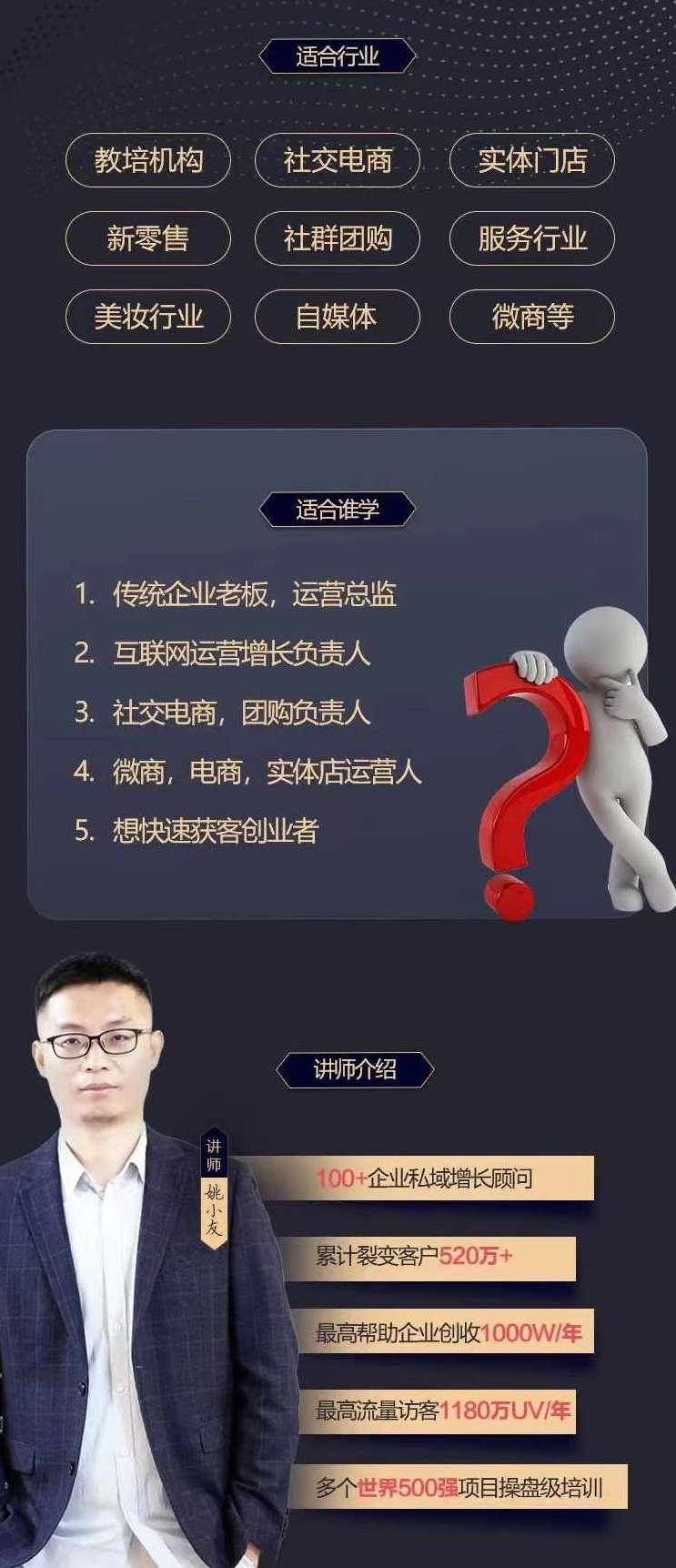 姚小友私域流量实战教程，私域获客运营变现等,课程,教程,第2张