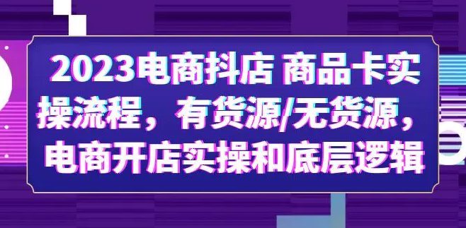 【实操冲刺】电商淘店14天单品打爆推广操作,课程,教程,第1张