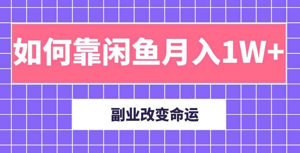 主业成就人生,副业改变命运!分享我是如何靠闲鱼月入10000+(完结),策略,第2张 主业成就人生,副业改变命运!分享我是如何靠闲鱼月入10000+(完结),策略,第2张
