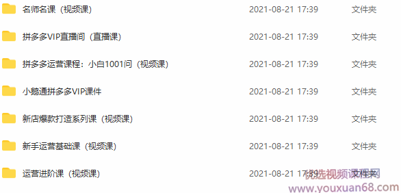 2021火焱社拼多多运营课程合集，提升销量最实战落地前沿的电商人刚需课程,课程,视频,基础,第2张