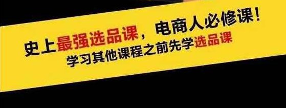 逐鹿蓝海高利润选品课，电商人必修课!：只要能选好品，一年轻松几百万的利润,课程,思维,销售,第1张